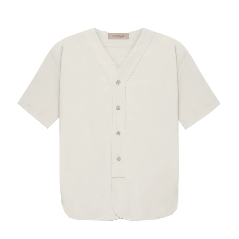 Essentials Stretch Baseball Jersey Button Down Sh… - image 3